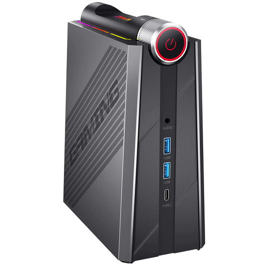 KAMRUI Gaming Mini PC AMD Ryzen 7 7735HS(up to 4.75GHz) 32GB DDR5 1TB M.2 SSD Mini Desktop Computer AM08PRO Desktop PC W-11 Tower PC 4K Triple Display WiFi 6 HDMI Type-C